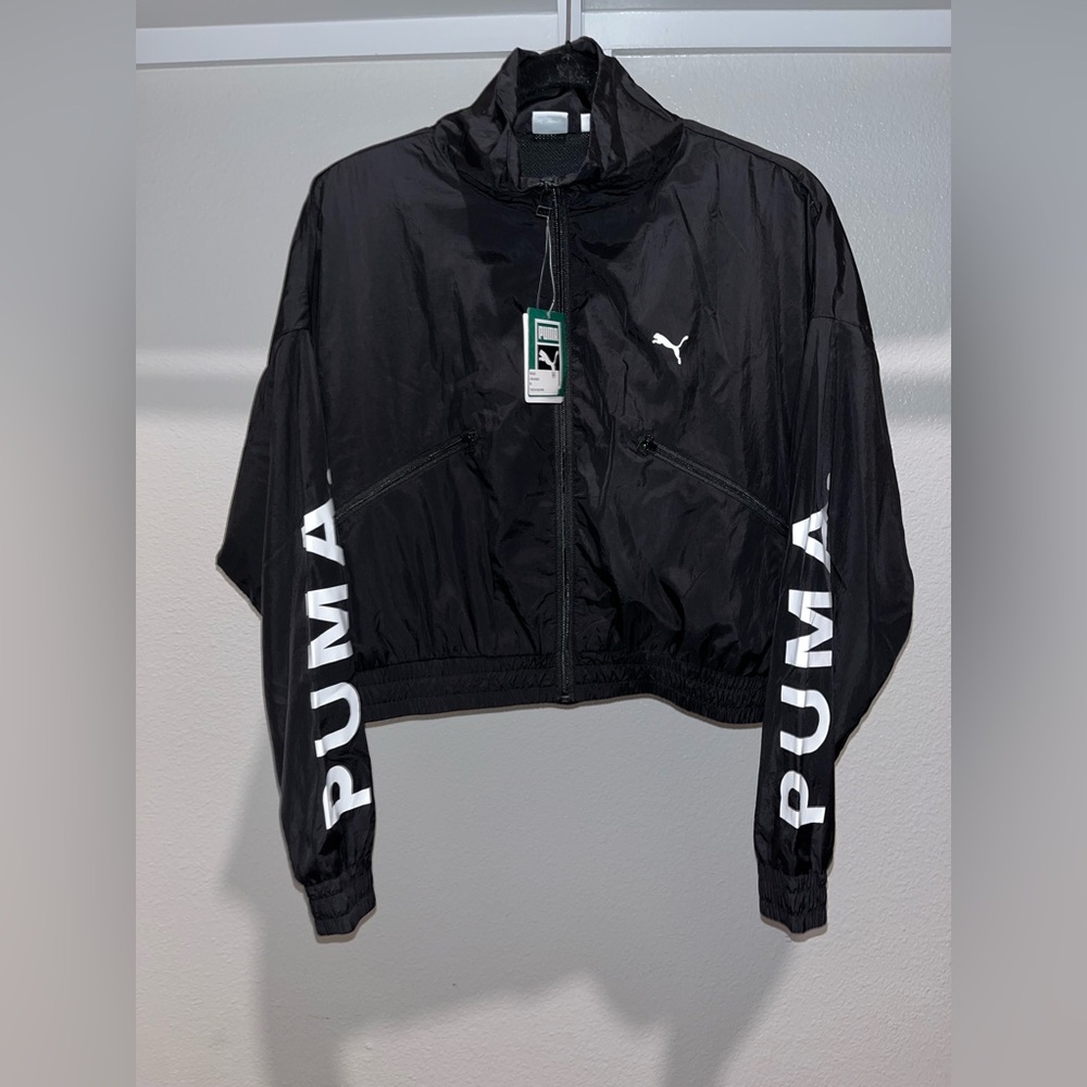 PUMA Women's Black Windbreaker Jacket